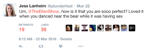 Illustration for article titled So Cool! Ellen DeGeneres Just Invited The Bear That Had Sex In That YouTube Video On Her Show